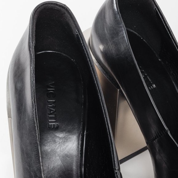 Vic Matie Mirror Block Heels - Picture 8 of 9